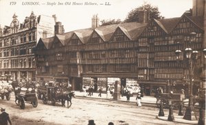 Staple Inn Old Houses em Holborn de English Photographer