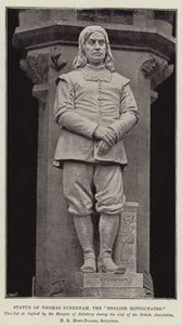 Estátua de Thomas Sydenham, o inglês Hipócrates de English Photographer