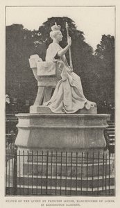 Estátua da Rainha pela Princesa Louise, Marquesa de Lorne, em Kensington Gardens de English Photographer