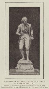 Estatueta do Sr. Henry Irving como Mathias de English Photographer
