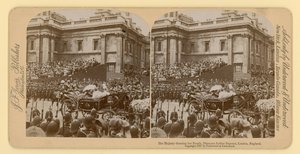 Impressão estereográfica do Jubileu de Diamante da Rainha Victorias de English Photographer