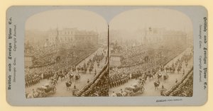 Impressão estereográfica do Jubileu de Diamante da Rainha Victorias de English Photographer