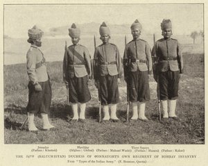 A 24a (Baluchistan) Duquesa de Connaughts possui o Regimento de Infantaria de Bombaim de English Photographer