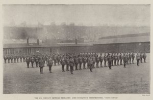 A 67ª Companhia Imperial Yeomanry, Lord Dunravens Sharpshooters, indo para o sul de English Photographer