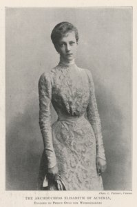 A arquiduquesa Elisabeth da Áustria, noiva do príncipe Otto von Windischgratz de English Photographer