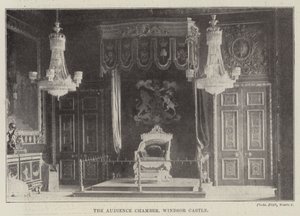 The Audience Chamber, Castelo de Windsor de English Photographer