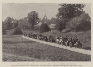 A excursão do outono dos clubes do automóvel, visita ao assento de Llangattocks do senhor, o Hendre, Monmouthshire de English Photographer