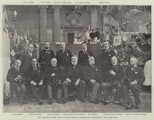 O Bazar na Royal United Service Institution, Whitehall, o Comitê de English Photographer
