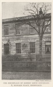 O local de nascimento de Robert Louis Stevenson, 8, Howard Place, Edinburgh de English Photographer