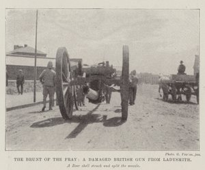 The Brunt of the Fray, uma arma britânica danificada de Ladysmith de English Photographer