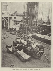 O Burst Gun a bordo do HMS Cordelia de English Photographer