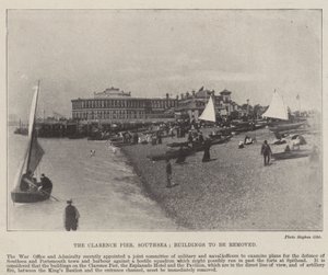 Clarence Pier, Southsea, Edifícios a serem removidos, 2 de maio de 1896 de English Photographer