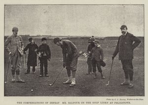 As Compensações de Derrota, Sr. Balfour nos Links de Golfe em Felixstowe de English Photographer