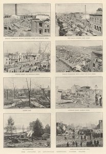 O Ciclone em Louisville, Kentucky, Estados Unidos