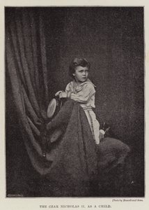 O czar Nicolau II como uma criança de English Photographer