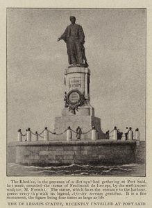 A Estátua De Lesseps, recentemente revelada em Port Said de English Photographer