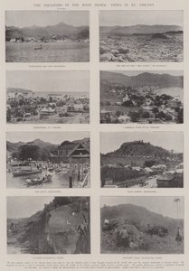 Os desastres nas Índias Ocidentais, vistas em São Vicente de English Photographer