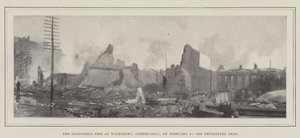O Incêndio Desastroso em Waterbury, Connecticut, em 2 de fevereiro, a Área Devastada de English Photographer