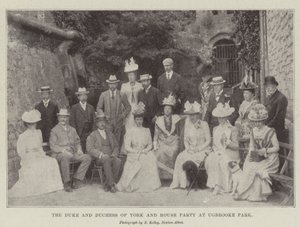 O Duque e a Duquesa de York e House Party no Ugbrooke Park de English Photographer