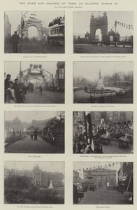 O Duque e a Duquesa de York em Salford, 25 de março de English Photographer