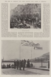 O Duque de Cornwall e Yorks Colonial Tour, cenas em Gibraltar