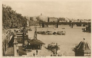 O aterro da ponte de Westminster Passos, Londres de English Photographer