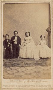 O grupo de casamento de fada; General Tom Thumb de English Photographer