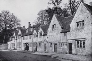 The Flemish Houses, Corsham (foto a p/b) de English Photographer