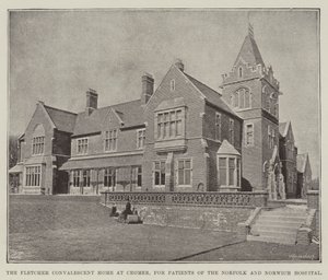A casa de convalescença de Fletcher em Cromer, para pacientes dos hospitais Norfolk e Norwich de English Photographer