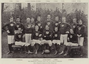 A equipe de futebol de Frankfort, agora em uma visita a Inglaterra de English Photographer