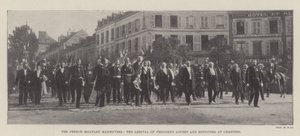 As manobras militares francesas, a chegada do presidente Loubet e ministros em Chartres de English Photographer