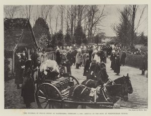 O Funeral do Infante D. Henrique de Battenberg, 5 de fevereiro de 1896, Chegada do Corpo na Igreja de Whippingham de English Photographer