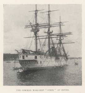 O navio de guerra alemão Stein em Dover de English Photographer