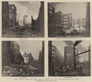 O Grande Incêndio na Cidade, Vistas do Bairro Devastado de English Photographer