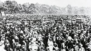 Os Grandes Votos para Demonstração Feminina em Hyde Park, domingo, 12 de junho de 1908 de English Photographer