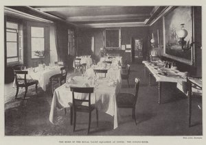 A casa do Royal Yacht Squadron em Cowes, a sala de jantar de English Photographer