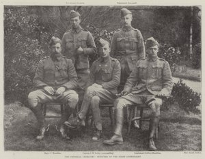 O Imperial Yeomanry, oficiais do primeiro contingente de English Photographer