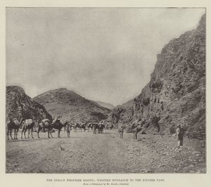 A ascensão da fronteira indiana, entrada ocidental para a passagem de Khyber de English Photographer