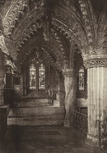 The Lady Chapel, Rosslyn Chapel, Midlothian (foto a p/b) de English Photographer