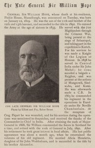 O falecido general Sir William Hope de English Photographer