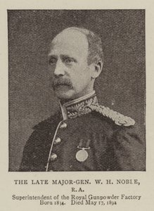 O falecido major-general WH Noble, RA de English Photographer