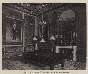 A sala de bilhar do final dos presidentes no Elysee de English Photographer