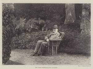 O mais recente retrato do Sr. Gladstone de English Photographer