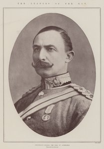 Os líderes do CIV, tenente-coronel o conde de Albemarle, comandando a infantaria