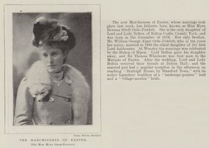 A marquesa de Exeter, senhorita Myra Orde-Powlett de English Photographer