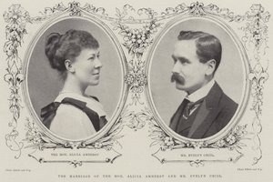 O casamento da ilustre Alicia Amherst e do Sr. Evelyn Cecil de English Photographer
