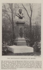 O Maupassant Memorial em Rouen de English Photographer
