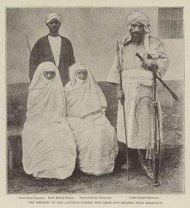 Os membros da Missão austríaca que acabaram de escapar de Cartum de English Photographer