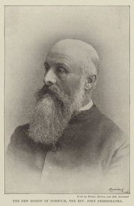 O novo bispo de Norwich, o reverendo John Sheepshanks