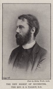 O novo bispo de Rochester, o reverendo ES Talbot, DD de English Photographer